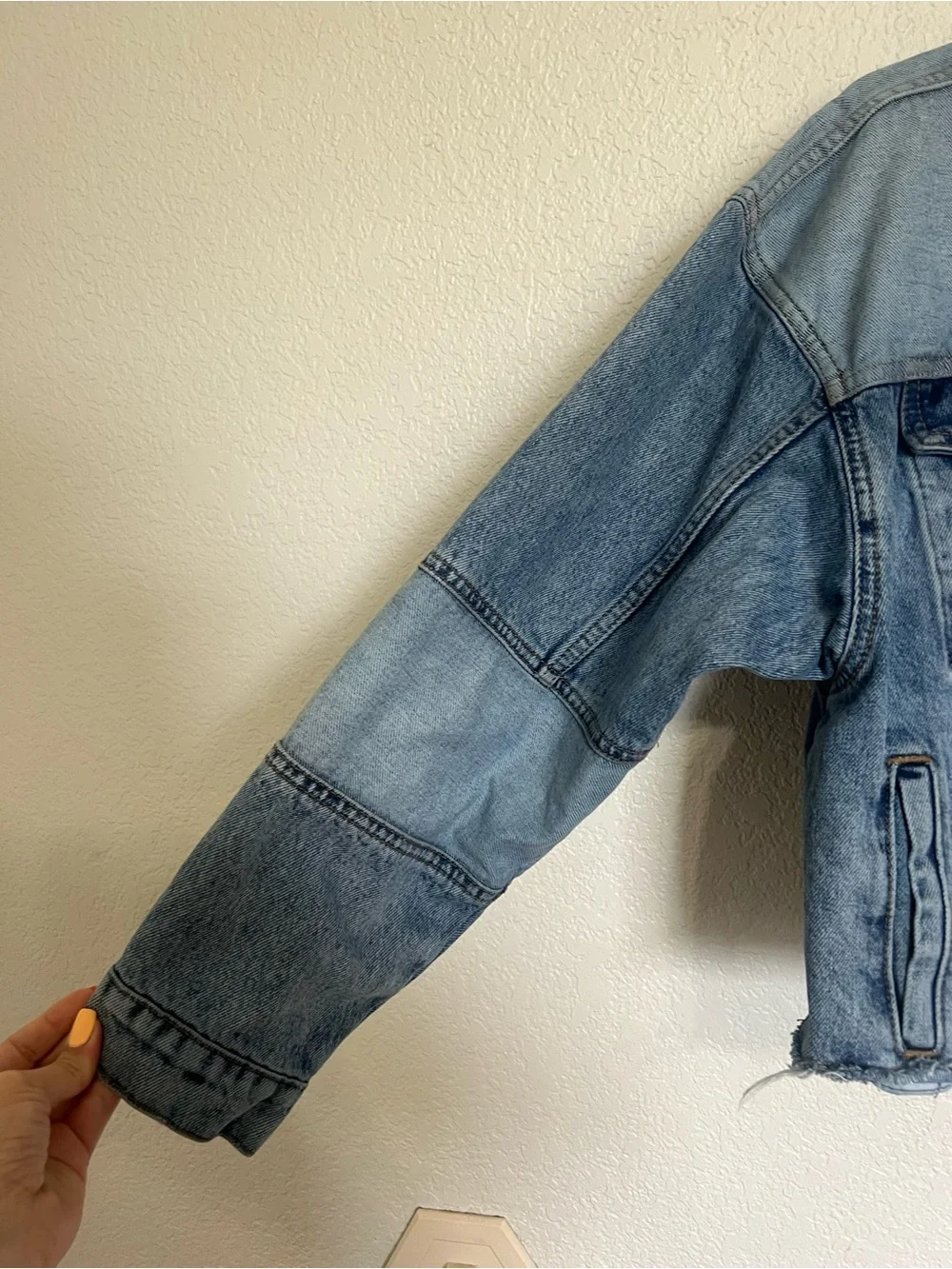 Ksubi Destiny Patchwork Cropped Denim Jacket